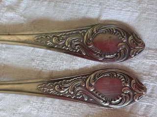 Antigua cubertería plateada Rusia