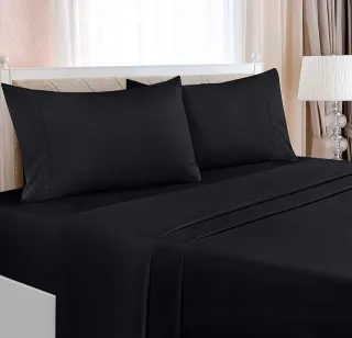 Juego de sabanas suaves de 4 piezas para cama 135