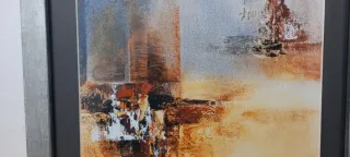 Set di 2 quadri astratti