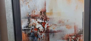 Set di 2 quadri astratti