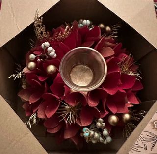 CENTROTAVOLA PORTACANDELE NATALIZIO NUOVO