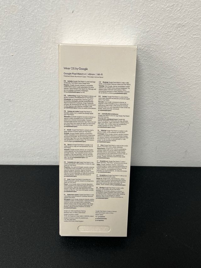 Google Pixel Watch 4 (45mm) Plata Pulida