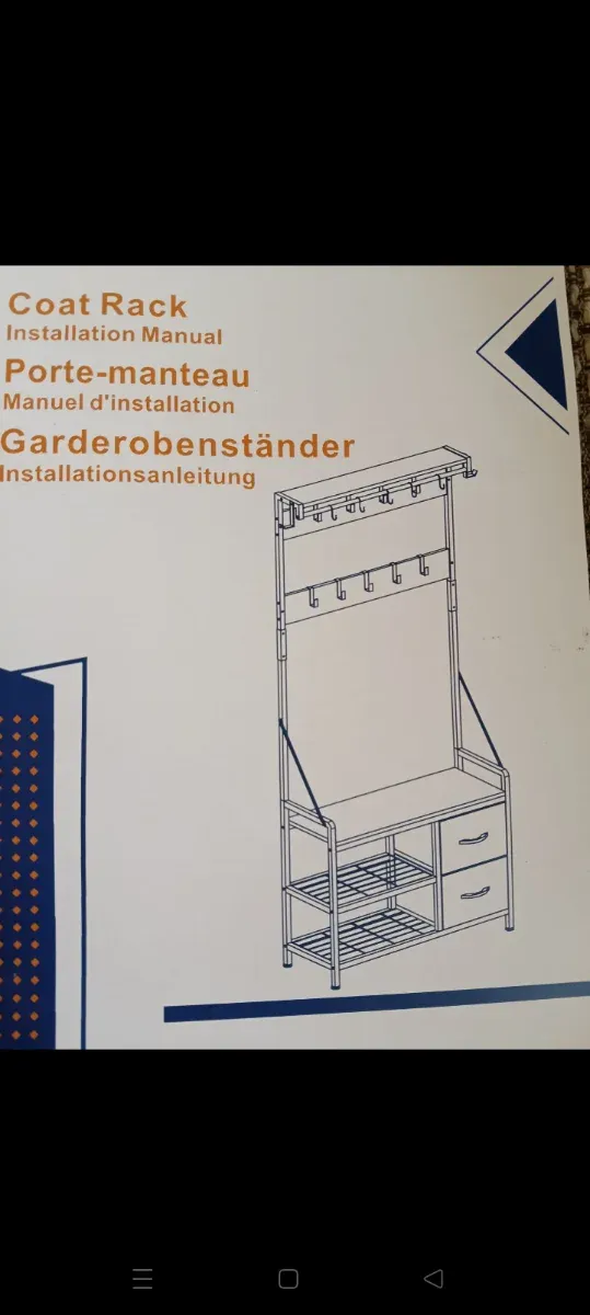 Mueble Perchero Zapatero 80cm