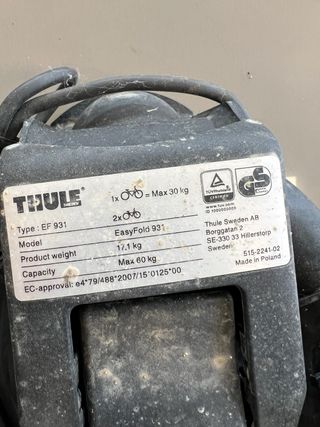 Portabicicletas Thule