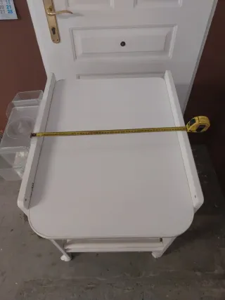 Cambiador bebé 3 estantes con ruedas