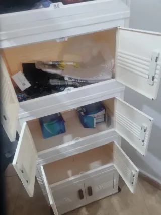 Armario modular de plástico beige medidas alto140