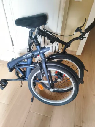 Bicicleta plegable Btwin Tilt500 Azul