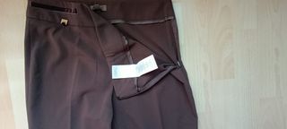 Pantalón vestir Cortefiel marrón