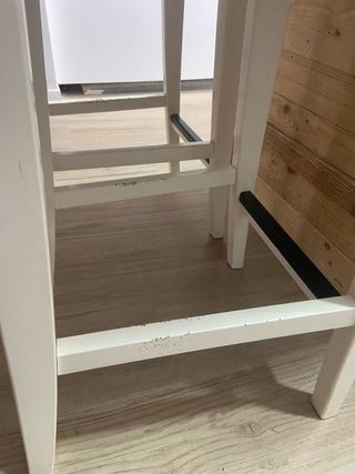 Taburetes Altos Ikea Madera Blancos (2 unidades)