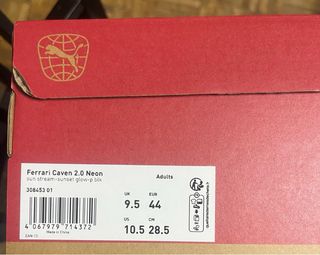 Zapatillas Puma Ferrari Negras Naranja