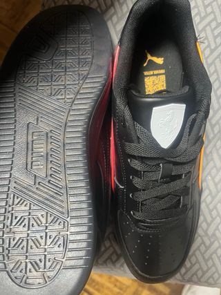 Zapatillas Puma Ferrari Negras Naranja