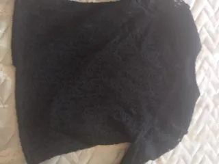 Giacchina pizzo nera con bottoni