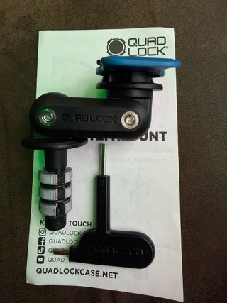 Soporte Quad Lock para moto con tija