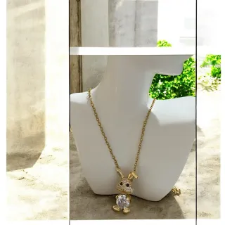 Set collana e orecchini coniglietto