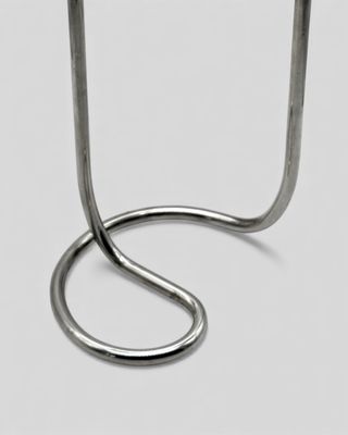 Candelabro Design Bauhaus Vintage Metallo Argento