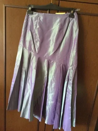Gonna 100% seta Luisa Spagnoli Donna, lilla IT 42
