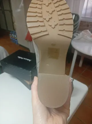 Botines mujer serraje beige T41