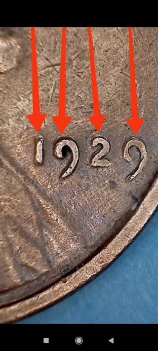 MONEDA 1 CENTAVO LINCOLN.1929.ERROR DOUBLE DIE.