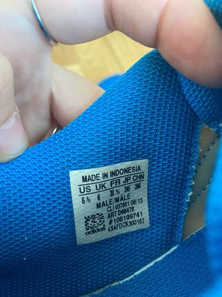 Zapatillas Fútbol Sala Adidas Azul y Amarillo