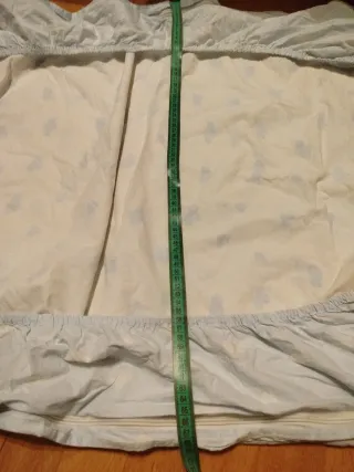 Sábanas Cuna + Funda Almohada azul clarito