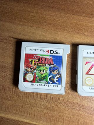 Lote de Cartuchos de Zelda para Nintendo DS y 3DS