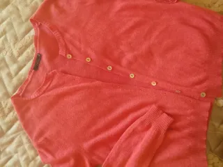 Cardigan Esteban Rosa antico in lana e angora