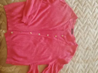 Cardigan Esteban Rosa antico in lana e angora