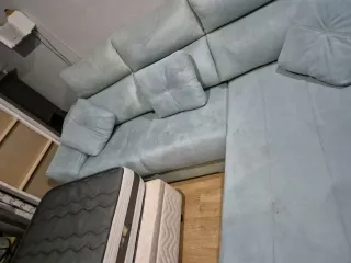 Sofá Cama Chaise Longue Azul Entrega Gratis