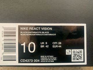 Nike React Vision Negro