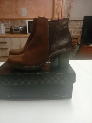 Botines serraje marrón oscuro Patricia Miller