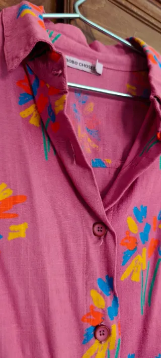 Camisa Bobo Choses floral rosa mujer