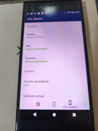 Móvil Sony Xperia Azul marino