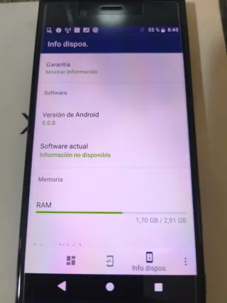 Móvil Sony Xperia Azul marino
