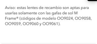 Lente Oakley M-Frame