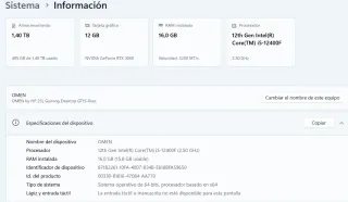 HP Omen GT 15 RTX 3060