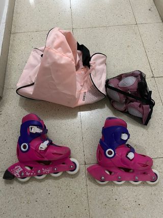 Patines niña Oxelo con protecciones