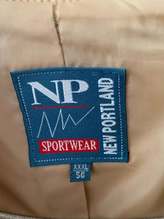 Chaqueta de pana New Portland Beige Hombre