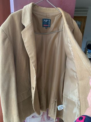 Chaqueta de pana New Portland Beige Hombre