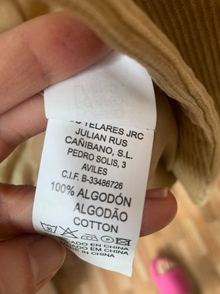 Chaqueta de pana New Portland Beige Hombre