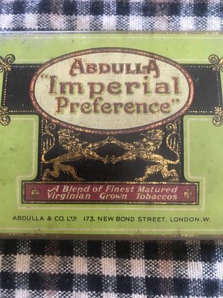 Caja de tabaco antigua Imperial Preference