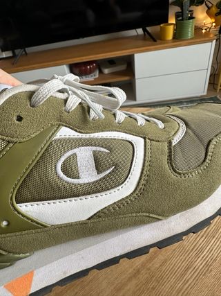 Zapatilla Champion Verde y Naranja