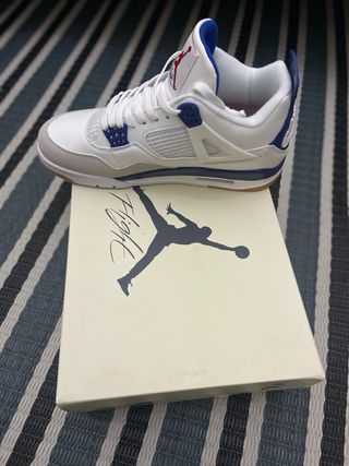 Air Jordan 4 Retro Azul Blanco