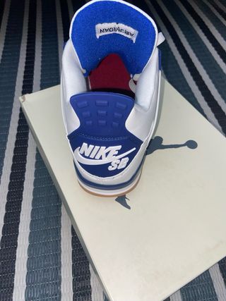 Air Jordan 4 Retro Azul Blanco