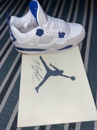 Air Jordan 4 Retro Azul Blanco