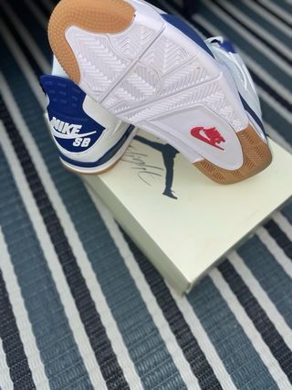Air Jordan 4 Retro Azul Blanco