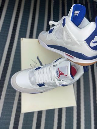 Air Jordan 4 Retro Azul Blanco