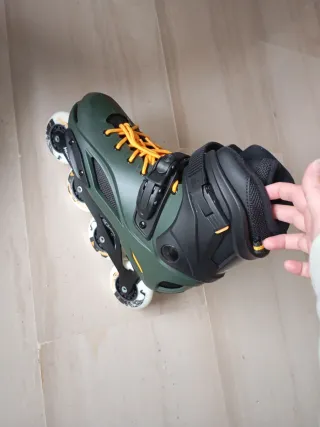 Patines en línea Rollerblade verdes. Usados 1 dia