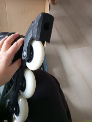 Patines en línea Rollerblade verdes. Usados 1 dia