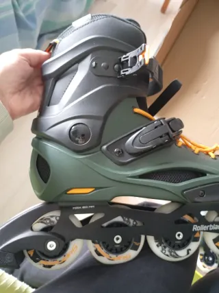 Patines en línea Rollerblade verdes. Usados 1 dia