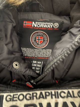 Abrigo Geographical Norway Negro